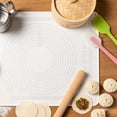 thumbnail image 7 of Extra Thick Silicone Baking Mat with Measurements, Non-Stick Dough Rolling Pastry Mat for Cookies, Bread, Pizza, 19.6x15.7 in Food Grade Cookie Sheet, Dishwasher Safe with Raised Edges, Anti-Slip, 7 of 7