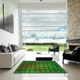 thumbnail image 7 of Ahgly Company Machine Washable Indoor Square Transitional Deep Emerald Green Area Rugs, 6' Square, 7 of 7