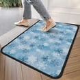 thumbnail image 4 of Light Blue Christmas Snowflake Pattern Door Rugs,Washable Non Slip Door Mats Indoor,Decorative Door Mats,Entry Mat Indoor for Entrance,Bedroom,Kitchen,Bathroom,30"x17", 4 of 6