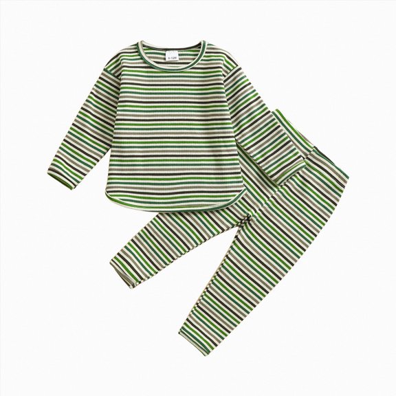 Print Pajama Set, Short and Long Sleeve, Long Pants, Snug Fit Baby and Kid Pajamas