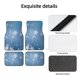 thumbnail image 4 of Fotbe Snowflakes1 Juego de 4 Tapetes para Auto con Estampado – Alfombrillas de Goma Reforzada, Diseño Antideslizante, Protección para Todo el Año – Vehículos, Autos, Camionetas y SUVs, 4 of 7