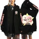 thumbnail image 3 of Sudaderas con capucha con cremallera y estampado para mujer, ropa de calle Harajuku, sudaderas de lana Y2K para mujer, cárdigan de manga larga informal Suelto, 3 of 5