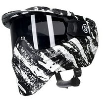 HK Army HSTL Goggle Thermal Anti-Fog Dual Pane Paintball Mask - Fracture Black/White (Smoke Thermal Lens) - Fracture Black/White (Smoke Thermal Lens)