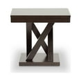 thumbnail image 3 of Urban Designs 370090 20 in. Everdon Dark Brown Modern End Table, 3 of 3