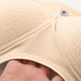thumbnail image 5 of ShomPort Wireless Bras for Womens Full Coverage Push Up Adjustable Straps U-Back Daily Breathable Underwear, 5 of 7
