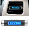thumbnail image 2 of Termómetro De Reloj De Coche Pantalla Lcd En Forma De Barril Termómetro De Reloj Digital Led Con Clip De Ventilación De Aire Monstrate VI009731-00, 2 of 6