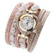 thumbnail image 2 of Reloj de pulsera de diamantes de imitación para mujer, reloj de pared, reloj de pulsera Marfil, 2 of 6
