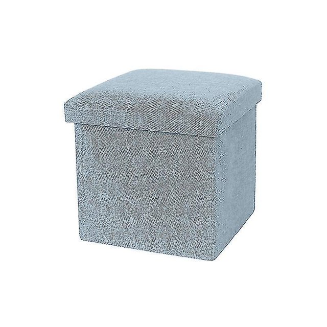 Storage Box Strong Load Bearing Capacity Foldable Fabric Versatile Storage Ottomans Cube Seat For Home Qinhai