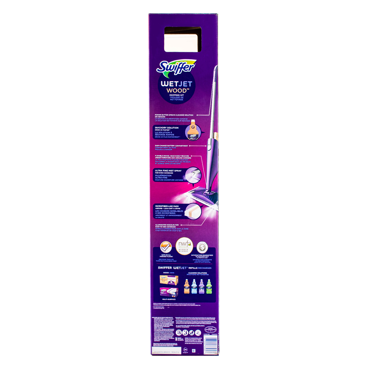 Swiffer WetJet Wood Mop Kit (1 Spray Mop, 5 Mopping Pads, 1 Cleaning Solution) - image 4 of 12