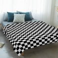 thumbnail image 4 of Black White Plaid Blanket Soft Cozy Warm Throw Blanket for Couch, Plush Fuzzy Flannel Fleece Blankets for Sofa, Modern Buffalo Check Gingham Art Bed Blankets Lightweight Gifts for Women, 30"x40", 4 of 9