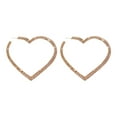 thumbnail image 2 of Pendientes de Pendiente de diamantes de imitación Geométrico nte para el trabajo Fiesta Diario Dorado Yuyangstore Pendientes Corazón Cristal, 2 of 8