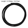 thumbnail image 3 of Uxcell 9.8Ft-4mm Alta TEMP Aislante de Manguito de Fibra de Silicona Protectores de Cable Negro, 3 of 5