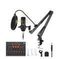 thumbnail image 2 of Sound Card Mixer Noise Reduction Microphone Voice Live Broadcast Kits For Phone Singing Gaming ,Photographic Equipment, 2 of 7