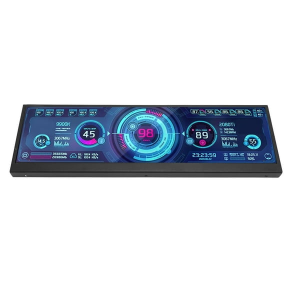 Monitor Secondary Screen, Portable Monitor 12.6 Inch Mini HD Multimedia Interface For Laptop