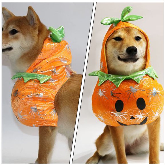 Moluckfu Disfraz Para Perro Estilo Calabaza Para Uso Interior Y Exterior Cómodo Y Duradero