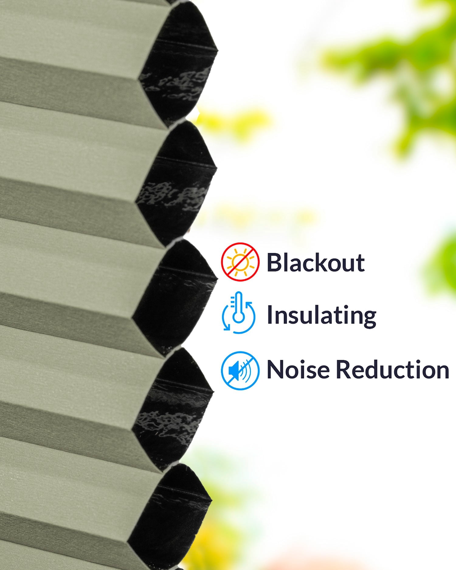 Chicology Cordless Top Down Bottom Up Blackout Cellular Shade Palmer Green 44 in. W x 72 in. L