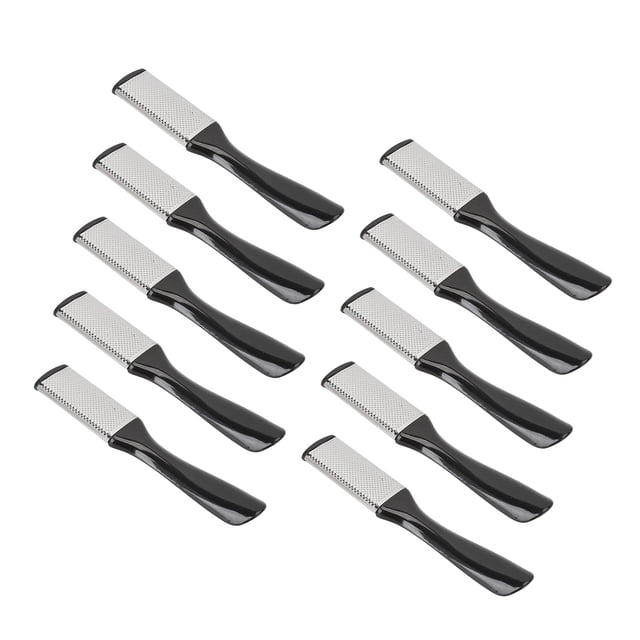 Removedor De Callos De Lima Para Pies, ABS Profesional Compacto Antideslizante, Lima Para Pies De Acero Inoxidable De Doble Cara De 10 Piezas Para Eliminar La Piel Muerta