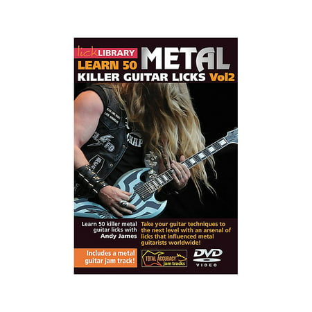 Licklibrary Learn 50 Metal Killer Guitar Licks (Volume 2) Lick Library Series DVD Performed by Andy