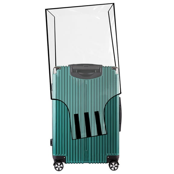 Ghojet 30IN Clear Luggage Cover PVC Suitcase Cover Luggage Protector Waterproof Cover for Wheeled Suitcase