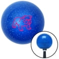 thumbnail image 1 of American Shifter  Pink English Bulldog Blue Metal Flake Shift Knob with M16 x 1.5 Insert Shifter Auto, 1 of 1