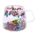 thumbnail image 1 of Binwennn Insulated Glass Mugs Double Wall Coffee Cup Flower Design Espreso Mug | 200ml Clear Latte Cup Elegant Cappuccino Tea Mug Vegan Mug Set You Are Loved Mug Glassware Coastal Vintage Stoneware, 1 of 4