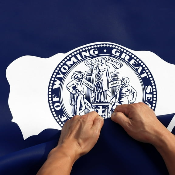 Anley Rip-Proof Double Sided 3-Ply Wyoming State Flag 3x5 Foot - Wyoming WY Flags