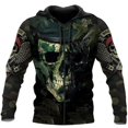 thumbnail image 2 of Sudadera con capucha y cremallera vintage para hombre, estampado de calaveras, chaqueta de moda con estampado 3D, tendencia informal de calle, ropa de otoño e invierno para hombre, 2 of 5
