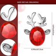 thumbnail image 2 of 4 pares de pendientes de Navidad YONGSHENG con Diseño de ciervo de cristal y diamantes de imitación, 2 of 4