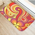 thumbnail image 3 of Colorful Flower Anti-Slip Doormat Kitchen Entrance Door Mat Velvet Carpet Indoor Floor Mats Rug 40x60cm, 3 of 6