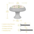 thumbnail image 4 of 4PCS Round Watermelon Cabinet Fluorescence Knob Glowing in the Dark Furniture Drawer Pulls Handle with Screws, 4 of 5