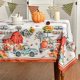 thumbnail image 2 of Mantel rectangular impermeable con diseño de calabaza y camión para Acción de Gracias otoñal, ideal para fiestas, picnics y cenas, 2 of 4