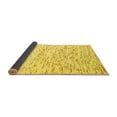 thumbnail image 2 of Ahgly Company Indoor Square Solid Yellow Modern Area Rugs, 8' Square, 2 of 4