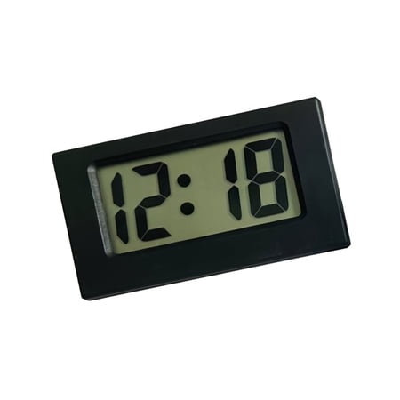 Mini Digital Clock with Jumbos LCD Time & Day Display Small Desk Clock
