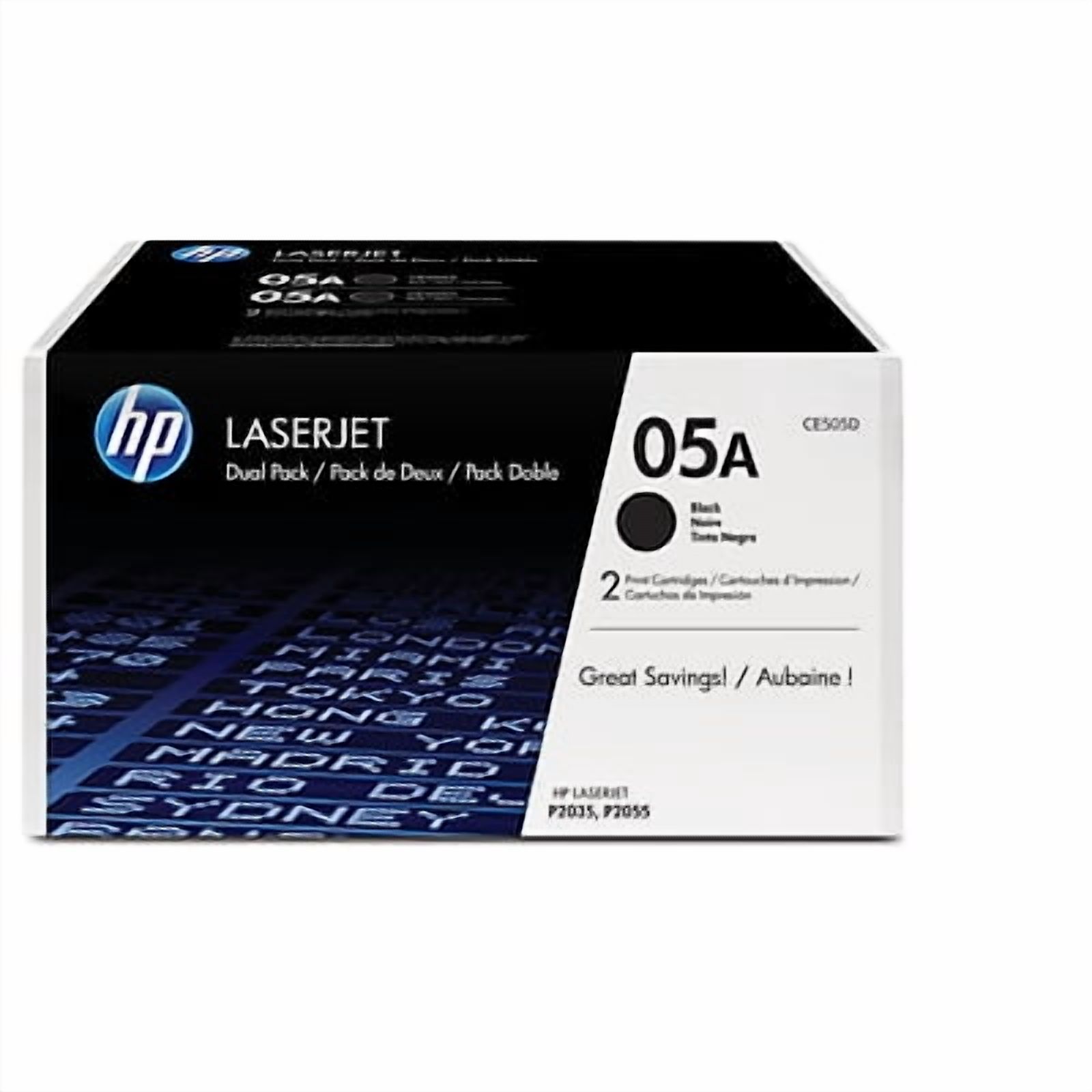 HP 05A Original Toner 2-Pack Bundle (Black &amp; Black): Buy 1, Get 1 30% Off