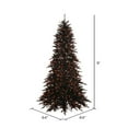 thumbnail image 2 of Vickerman 9' Black Fir Artificial Christmas Tree, Orange Dura-lit LED Lights, Seasonal Indoor Home Decor, 2 of 2
