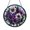 Acrylic 3.5 Inch, variant on Aster Floral Stained Glass Style Window Suncatcher, Vibrant Botanical Hanging Decor with Decorative Glass Effect for Home Window Display