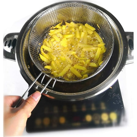 6QT Deep Fryer Set with Stainless Steel Basket and 3-Ply Frying Pot