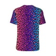 thumbnail image 2 of Daiia Leopard Neon Rainbow Gradient Mens Baseball Jersey Button Down Shirts Short Sleeve Sports Uniforms-XX-Large, 2 of 9