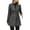 Dark Gray, variant on Clearance!FUNUONY Trench Coat Women's Business Casual Herringbone Wool Coat Button Up Notch Collar Jacket Long Cardigans Winter Coats Windbreaker Gray S