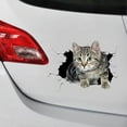 thumbnail image 4 of 2PCS 3D Cat Stickers to Cover Scratch Repair Car Sticker Vinyl Exterior Decoration Decal for Auto,Jeep Laptop Bumper Window Wall(Curious Cat), 4 of 5