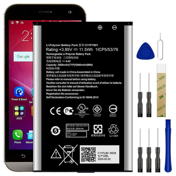 Replacement Battery C11P1501 For ASUS ZenFone 2 Laser ZE551KL Z00TD TOOL