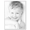 thumbnail image 2 of ArtToFrames 40x53.3 CM / 15.75x20.98 INCH White Picture Frame, This 0.81 Inch  Wood Poster Frame is White Stain (CMWOM-4110), 2 of 8