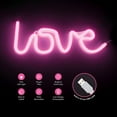 thumbnail image 3 of LOVE Lampe Murale LED Néon - Rose, 3 of 4