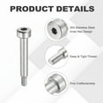 thumbnail image 3 of 26 Pcs 304 Stainless Steel Shoulder Bolt 4mm Shoulder Dia 16mm Shoulder Length M3x0.5 Thread Hex Socket Shoulder Bolts for Hydraulic Injection Molding Machinery Industries, 3 of 6