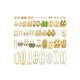 thumbnail image 1 of Aretes De Oro Para Mujer Joyeria Broquel Piercing 44 Pares, 1 of 3