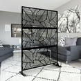 thumbnail image 4 of MAYEERTY 76 in x47 in Decorative Privacy Screen Outdoor Divider with Stand, 4 of 5