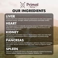 thumbnail image 5 of Primal Being Grass-Fed Beef Organ Complex – Liver, Heart, Kidney, Pancreas & Spleen – 180 Capsules, 5 of 10