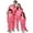 Pink, variant on Fgnfyis Family Matching Outfits Silk Satin Solid Long Sleeve Button Down Soft Cozy 2 Piece Pajamas Set Sleepwear Loungewear