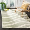 thumbnail image 1 of Safavieh Adirondack Collection ADR125X Modern Wave Distressed Non-Shedding Living Room Bedroom Accent Area Rug, 4' x 6', Sage / Cream, 1 of 4