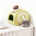 thumbnail image 6 of Small Pet House Animals Guinea Pig Bed House Hamster House Plush Fleece Windproof Comfort for Cold Season Pets, 6 of 9